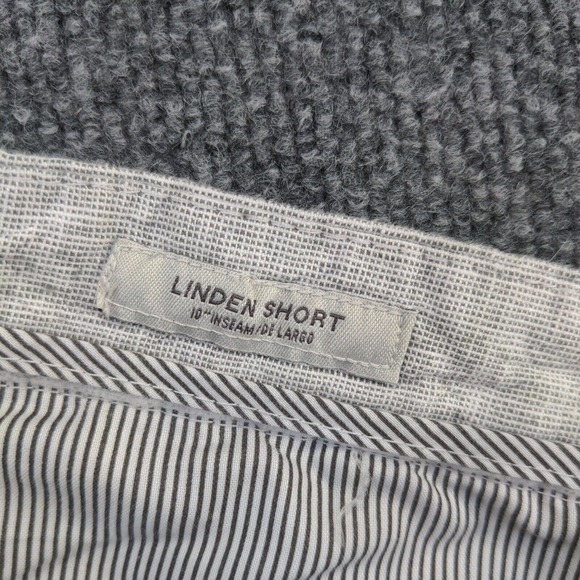 Goodfellow & Co Mens Linden Shorts Gray Size 40 Linen Blend Slash Pockets - Picture 11 of 12